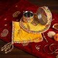 Yellow Karwa Chauth Thali Set | India’s Largest Pooja Accessories Brand – www.satvikstore.in