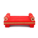 Laddu Gopal's Velvet Raj Singhasan