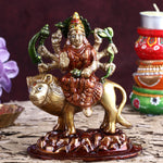 3.1 Inch Brass Sherawali Maa Idol