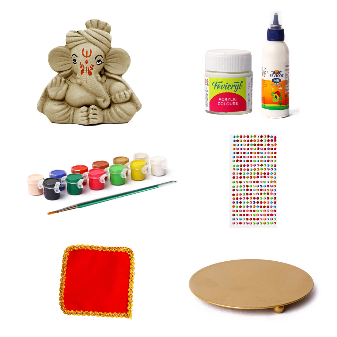 Make My Ganesha Paint and Decorate DIY Kit For Kids-Option 2