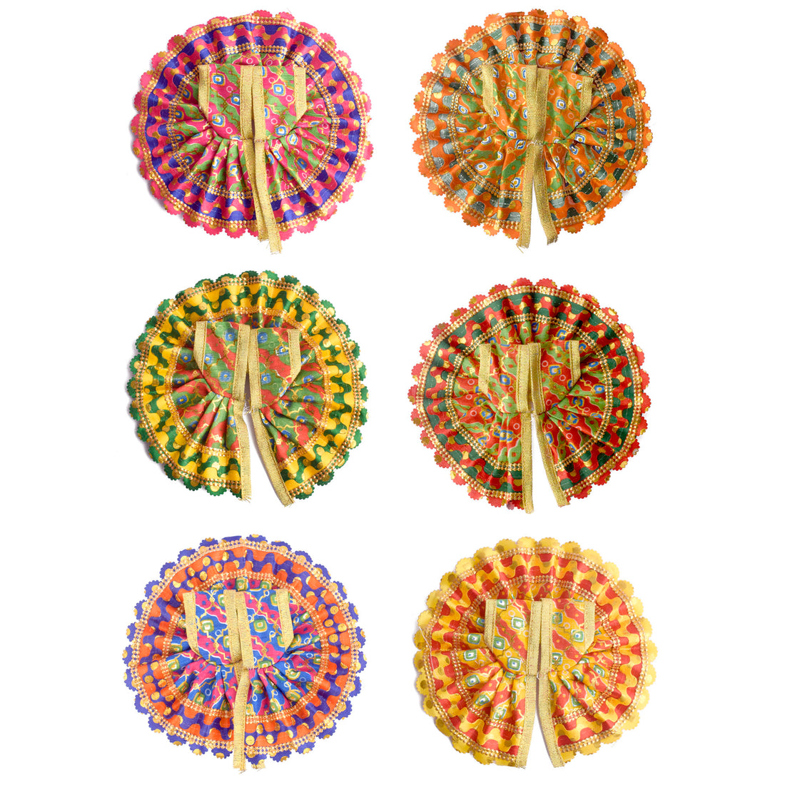 Multicoloured Striped Laddu Gopal Dress