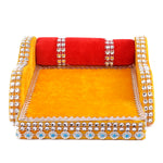 Laddu Gopal's Royal Velvet Bed