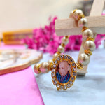 Pista Green Beaded Guru Ji Maharaj Handmade Bracelets for Men and Women
