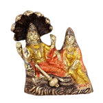 2.3 Inch Brass Vishnu Laxmi Statue- Small