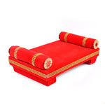 Laddu Gopal's Velvet Raj Singhasan