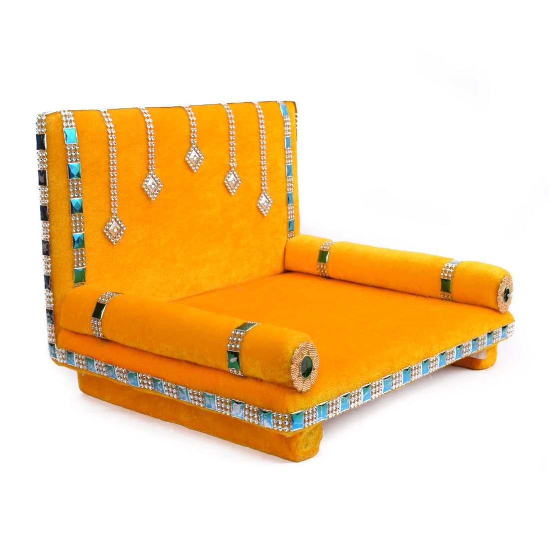 Serenading Laddu Gopal: Velvet Singhasan Large