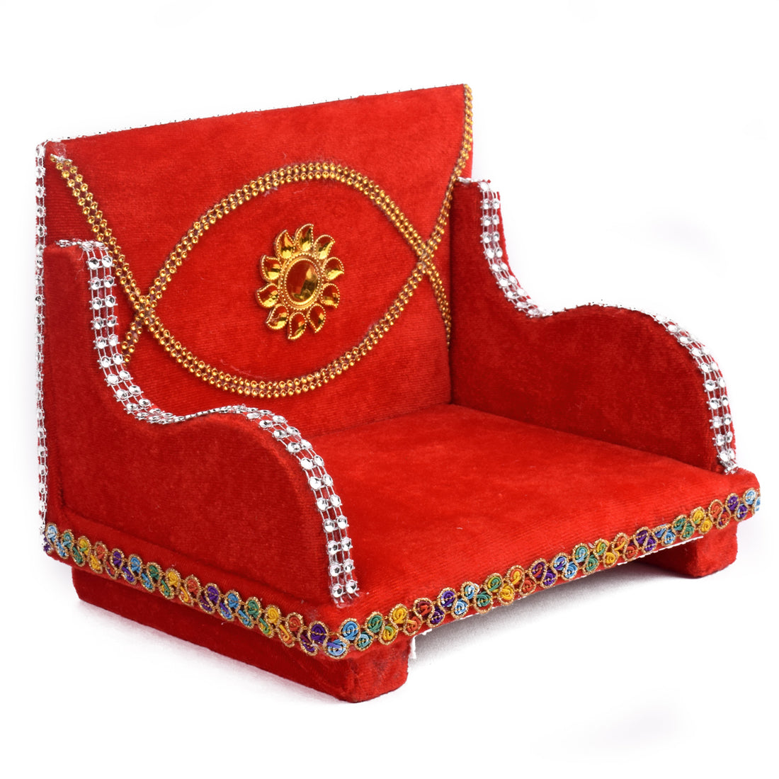 Luxurious Laddu Gopal's Velvet Singhasan