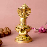 Brass Shivling With Nag