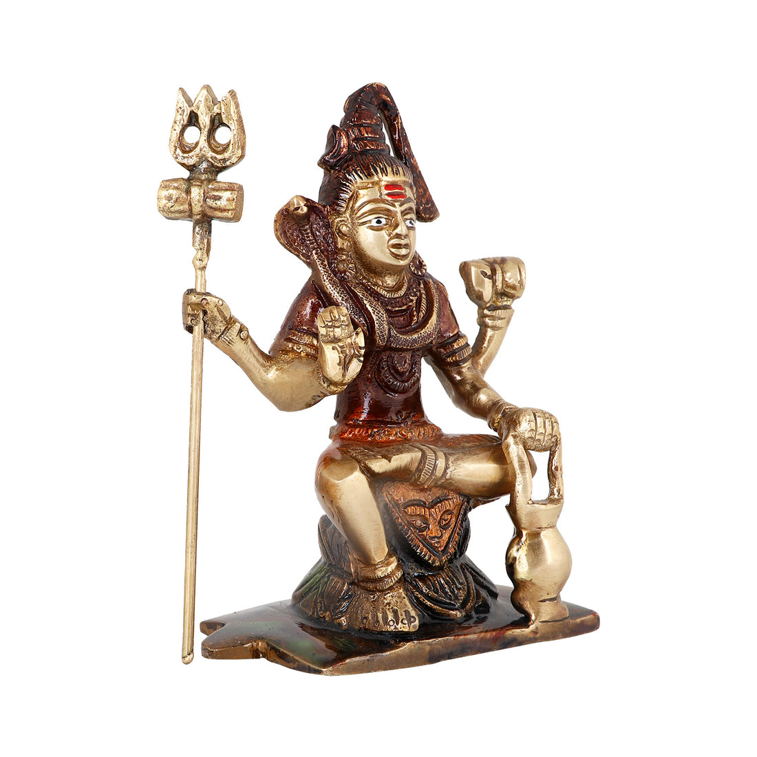 3 Inch Brass Shiv Ji/Bholenath Idol