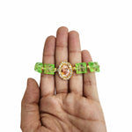 Parrot Green Beaded Guru Ji Maharaj Handmade Bracelets for Men and Women