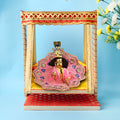Devotional Red & Yellow Jhula for Laddu Gopal – Multi-Size Wooden Swing – India’s Largest Pooja Accessories Brand – www.satvikstore.in