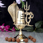 7 Inch Traditional Pure Brass Shivling