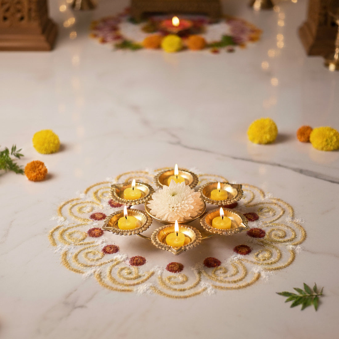 Decorative Urli Diya for Home & Temple Decor