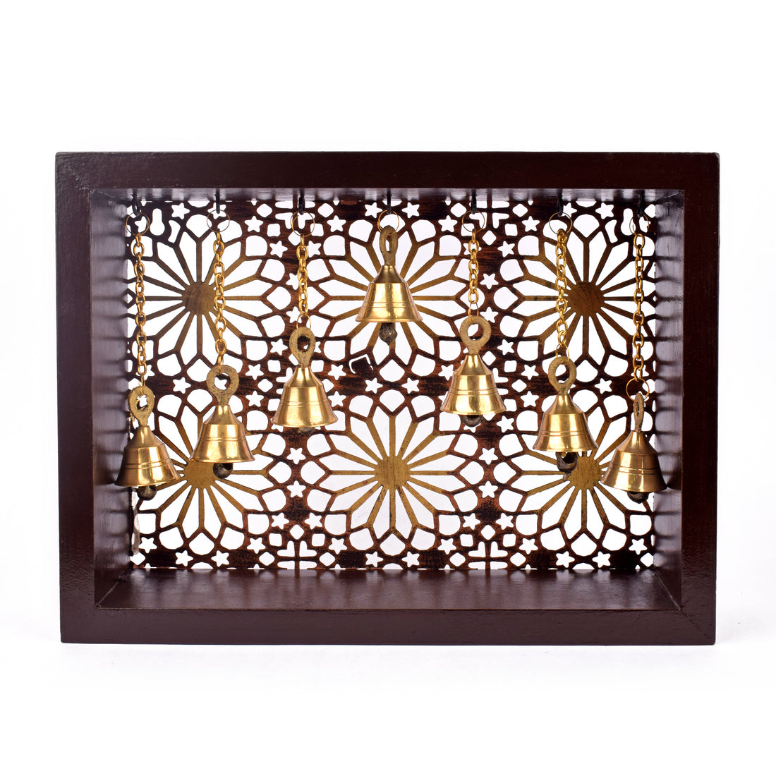 MDF Puja Mandir with Brass Bells