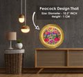 Decorative Brass Peacock Thali Puja Store Online Pooja Items Online Puja Samagri Pooja Store near me www.satvikstore.in
