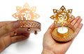 Decorative alluring OM Shadow Diya Puja Store Online Pooja Items Online Puja Samagri Pooja Store near me www.satvikstore.in