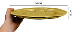 30.48cm (12Inch) Brass Decorative Enrgaved Aarti Puja Thali
