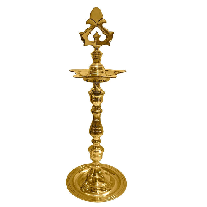 Handicrafts Chandarbalyam Brass 1 Step Diya | India’s Largest Pooja Accessories Brand – www.satvikstore.in
