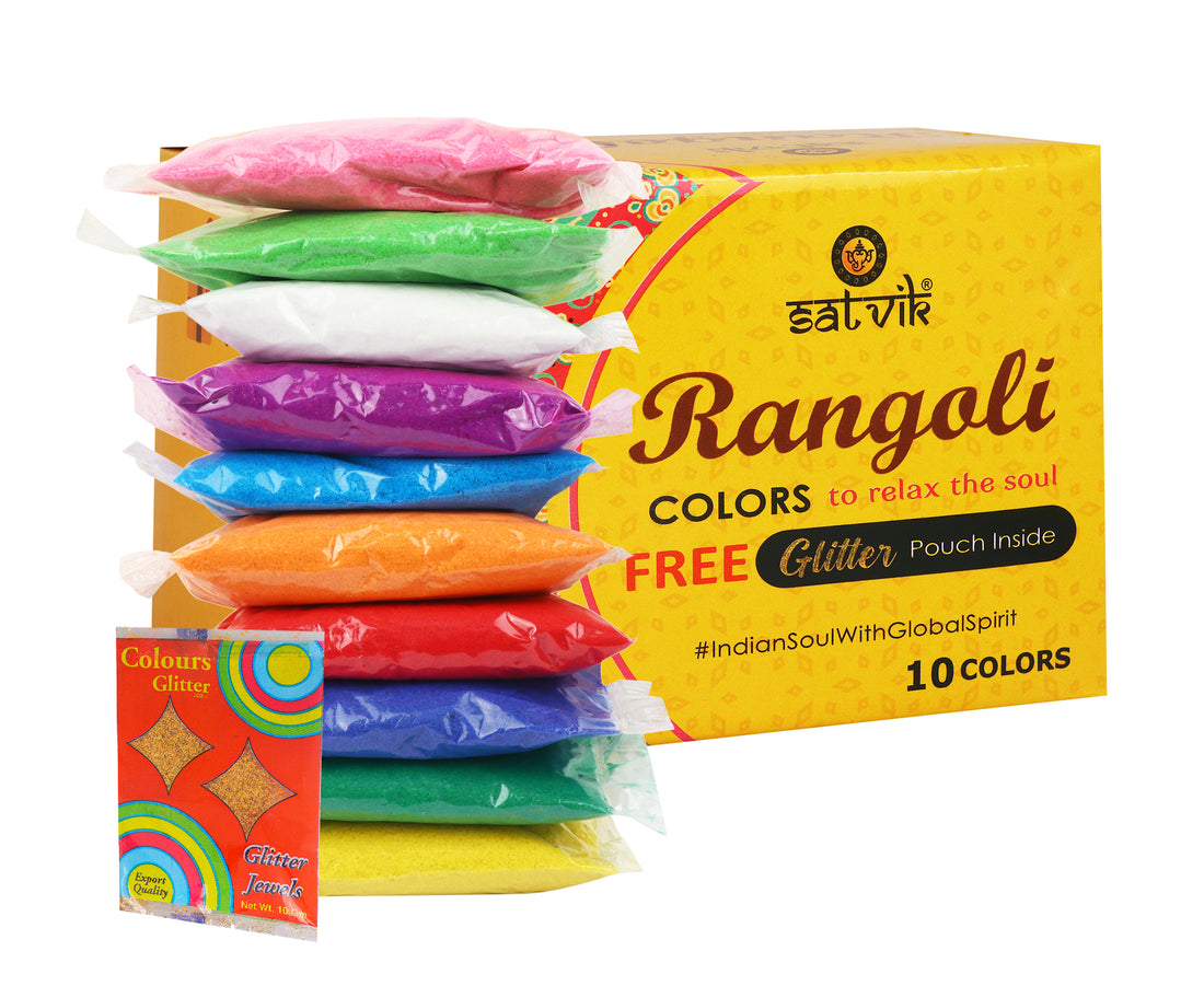 Rangoli Colors (10 Pc Pouch Pack)