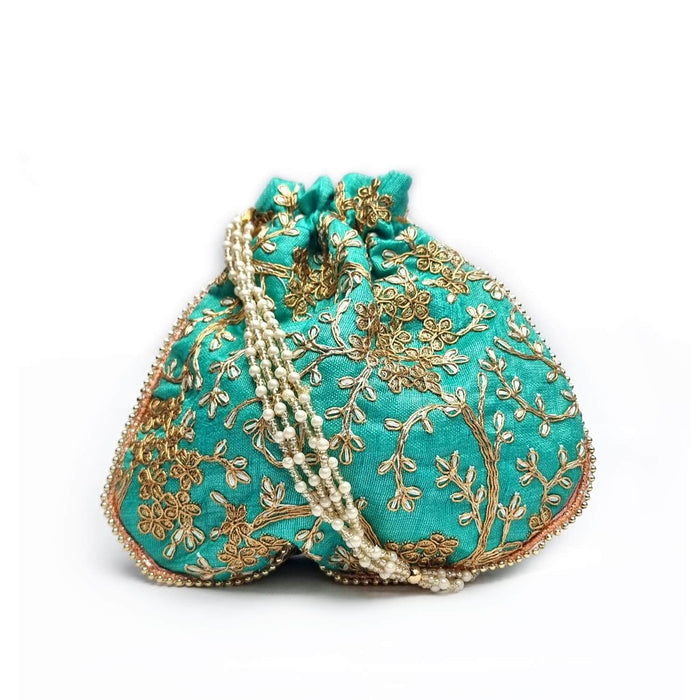 Designer Zari Work Women's Potli