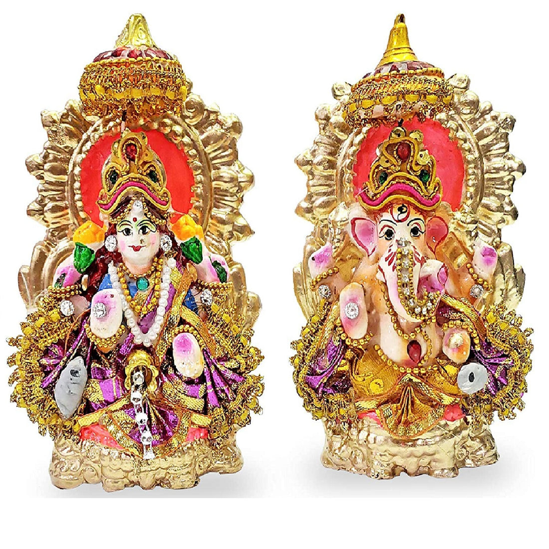 Lakshmi Ganesha Clay Statue Puja Store Online Pooja Items Online Puja Samagri Pooja Store near me www.satvikstore.in