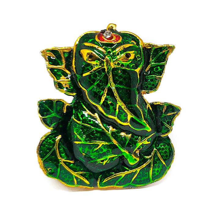 Leaf Design Ganpati Idol Puja Store Online Pooja Items Online Puja Samagri Pooja Store near me www.satvikstore.in