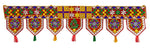 Handcrafted Valvet Embroided Deepawali Toran (Door Valance)