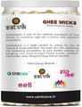 50 Pc Pure Ghee Wicks (Wax Free) Puja Store Online Pooja Items Online Puja Samagri Pooja Store near me www.satvikstore.in
