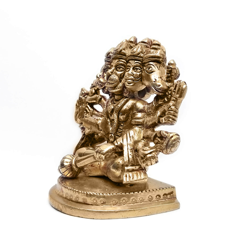 Brass Panchmukhi Hanuman Statue Puja Store Online Pooja Items Online Puja Samagri Pooja Store near me www.satvikstore.in
