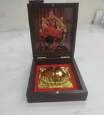 Guru Ji Gold Plated Sukrana Charan Paduka Prayer Box