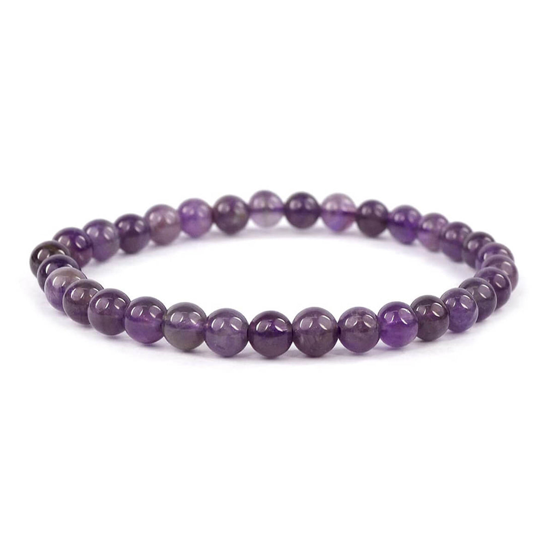 Authentic Amethyst Reiki Healing Bracelet – 6 MM Beads
