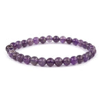 Authentic Amethyst Reiki Healing Bracelet – 6 MM Beads