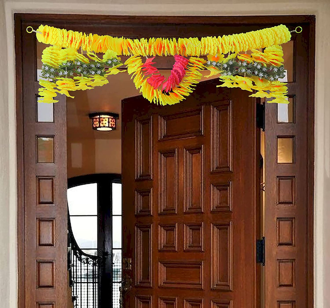 Beautiful artificial flower bandarwal for door | India’s Largest Pooja Accessories Brand – www.satvikstore.in