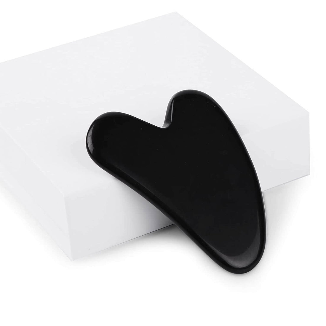 Black Obsidian Face Roller with Gua Sha – Detox & Glow Naturally