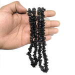 Black Onyx Crystal Necklace for Chakra Healing & Protection