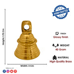 Brass Bell for Pooja Decoration (6 Pcs.)