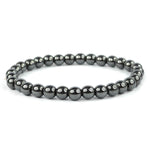 Authentic Hematite Crystal Bracelet for Reiki Healing 6 MM