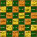 Backdrop Cloth Printed Genda Phool Design