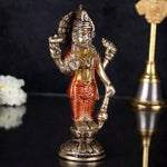Elegant Brass Standing Lord Vishnu Idol