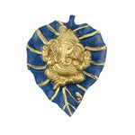 1 Pc Lord Ganesh on Leaf Patta Wall Hanging