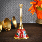 Stunning Floral Brass Pooja Bell/Ghanti