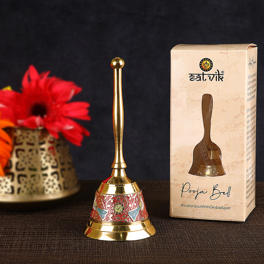 Riveting Brass Puja Bell/Ghanti
