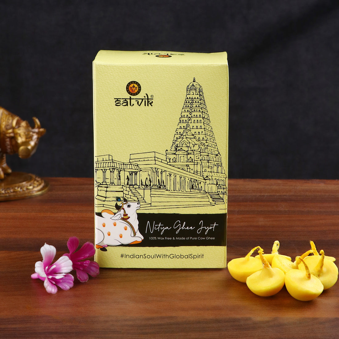 50 Pc Pure Cow Ghee Diya Wicks (Wax Free)