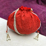 Ethnic Round Embroided Potli Pouches