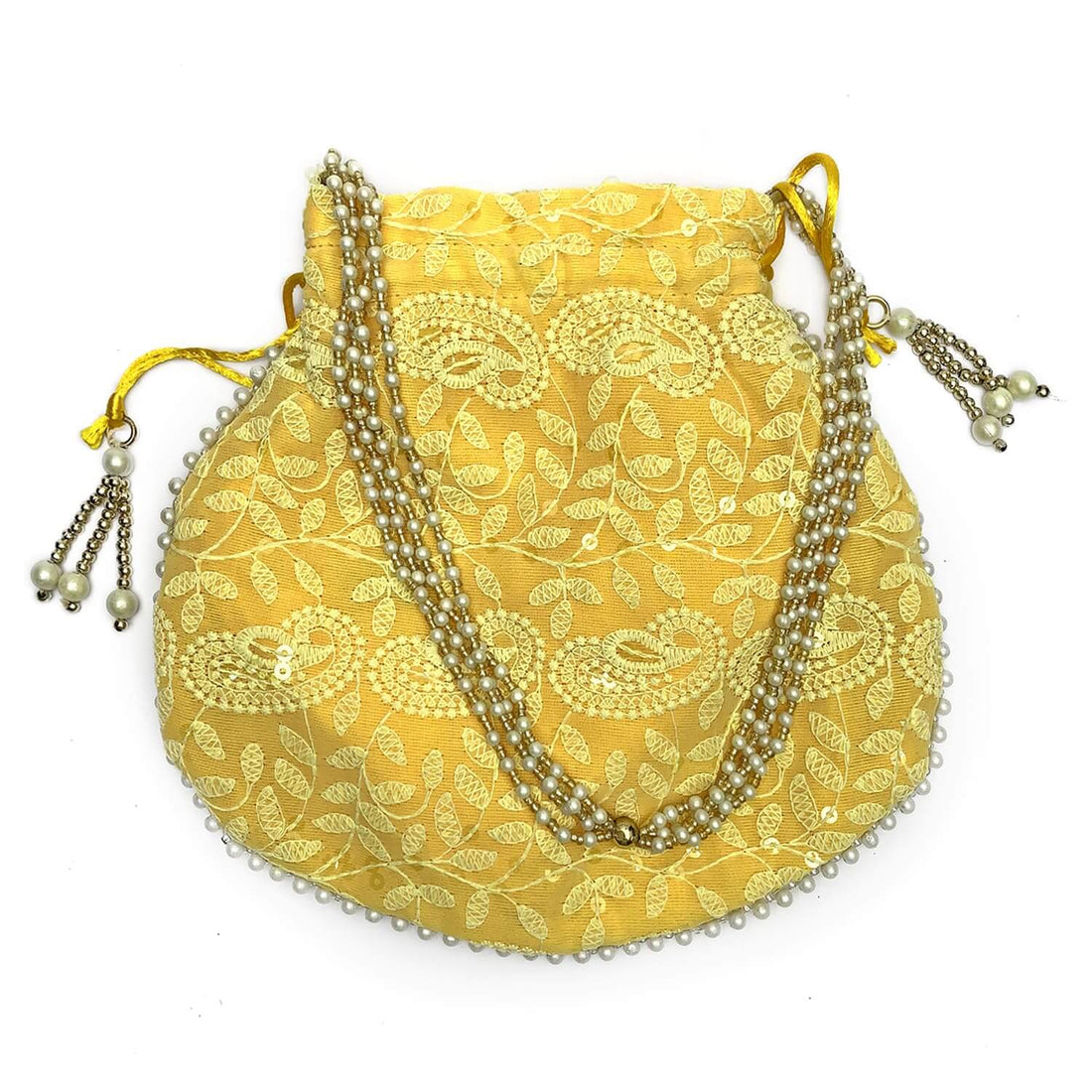 Ethnic Round Embroided Potli Pouches