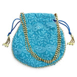 Ethnic Round Embroided Potli Pouches