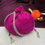 Ethnic Round Embroided Potli Pouches