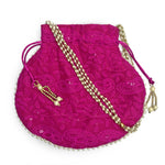 Ethnic Round Embroided Potli Pouches