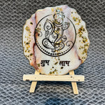 Decorative Ganesha Shubh Labh Frame With Stand Made With Epoxy