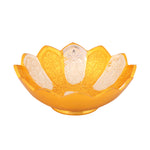 Decorative Embossed Silver Golden Flower Bowl